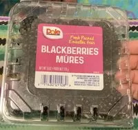 Mängden socker i DOLE BLACKBERRIES MÛRES