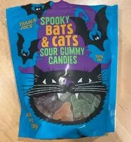 Mängden socker i Spooky Bats & Cats Sour Gummy Candies