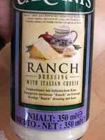 Mängden socker i Ranch Dressing