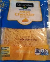 Mängden socker i Shredded mild cheddar cheese