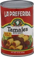 Mängden socker i Tamales beef pork