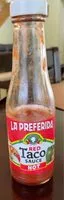 Mängden socker i Red taco sauce