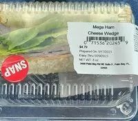 Mängden socker i Mega Ham Cheese Wedge