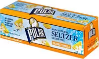Mängden socker i Polar orange vanilla seltzer