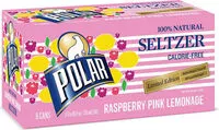 Mängden socker i Polar seltzer raspberry pink lemonade