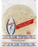 Mängden socker i Flour Tortillas