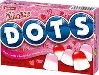 Mängden socker i Valentine dots candy