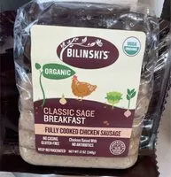Mängden socker i Organic Classic Sage Breakfast Chicken Sausage