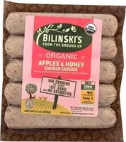 Mängden socker i Organic Chicken Sausage, Sweet Apple