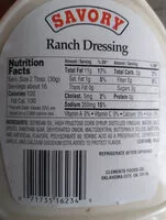 Mängden socker i Ranch dressing