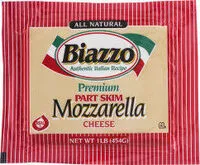 Mängden socker i Premium Part Skim Mozzarella Cheese