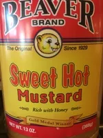 Mängden socker i Sweet hot mustard ounce squeeze bottle