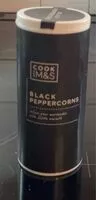 Mängden socker i Black peppercorns