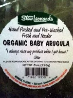 Mängden socker i Organic Baby Arugula