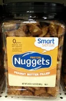 Mängden socker i Smart sense, pretzel nuggets, peanut butter filled
