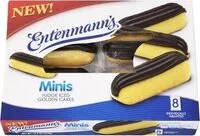 Mängden socker i Minis fudge iced golden cakes