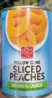 Mängden socker i Yellow cling sliced peaches
