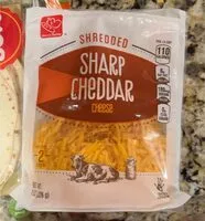 Mängden socker i Shredded sharp cheddar cheese