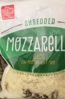 Mängden socker i Shredded Mozzarella