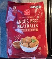Mängden socker i Angus beef meatballs – flame broiled