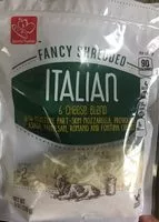 Mängden socker i Fancy Shredded 6 Cheese Blend Italian Cheese
