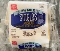 Mängden socker i Singles American Pasteurized Pepared Cheese Product