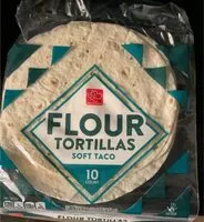 Mängden socker i Soft taco flour tortillas