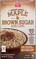 Mängden socker i Maple and Brown Sugar Instant Oatmeal