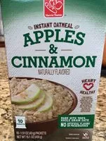 Mängden socker i Instant oatmeal apples and cinnamon