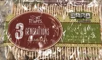 Mängden socker i 3 generations lavasch crackers