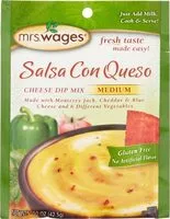 Mängden socker i Salsa Con Queso Cheese Dip Mix