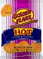 Mängden socker i Flake hot thin & crispy potato chips