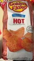 Mängden socker i Flake hot thin & crispy potato chips