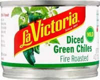 Mängden socker i Fire roasted diced green chiles mild
