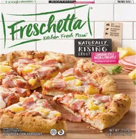 Mängden socker i Natural rising canadian style bacon and pineapple frozen pizza