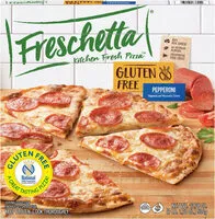 Mängden socker i Gluten free pepperoni frozen pizza