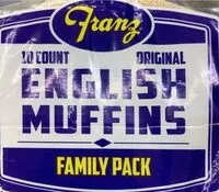 Mängden socker i Franz English Muffins