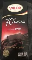 Mängden socker i Intense Dark Chocolate - 70% cacao