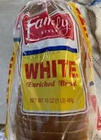 Mängden socker i white enriched bread