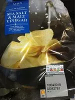 Mängden socker i Chips Sea salt and malt vinegar