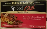 Mängden socker i Bigelow Spiced Chai Black Tea