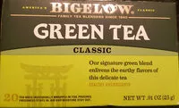 Mängden socker i Bigelow Green Tea