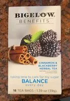 Mängden socker i Cinnamon & Blackberry Herbal Tea