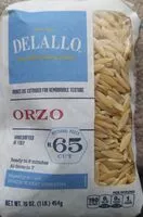 Mängden socker i Orzo no. 65, enriched macaroni product