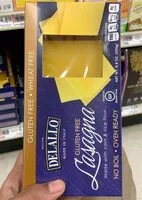 Mängden socker i Delallo Gluten Free Lasagna