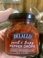 Mängden socker i Delallo, sweet n tangy pepper drops
