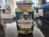 Mängden socker i Delallo, quartered & marinated artichoke hearts