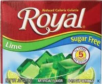 Mängden socker i Reduced Calorie Gelatin, Lime