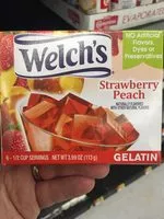 Mängden socker i Gelatin Strawberry Peach