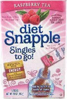 Mängden socker i Diet snapple low calorie raspberry tea drink mix